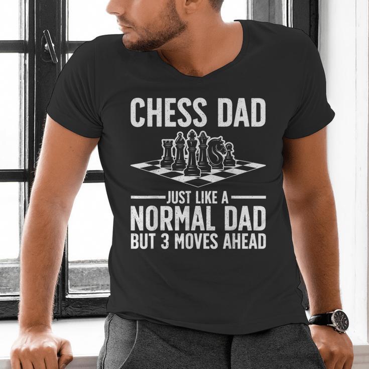 Cool Chess Player Art For Men Dad Knight Chess Lovers Pieces Small Men's V-Neck T-Shirt