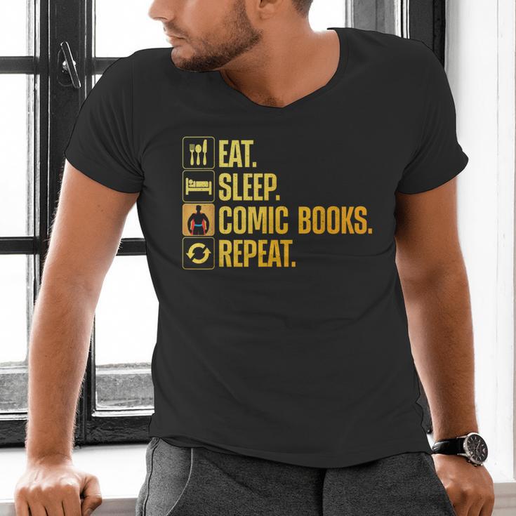 Cool Comic Books Art For Men Women Comic Book Lover Comics Men's V-Neck T-Shirt