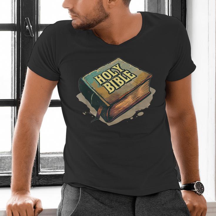 Cool Holy Bible Book Costume For Man And Woman Men's V-Neck T-Shirt Cool Holy Bible Book Costume For Man And Woman Men's V-Neck T-Shirt