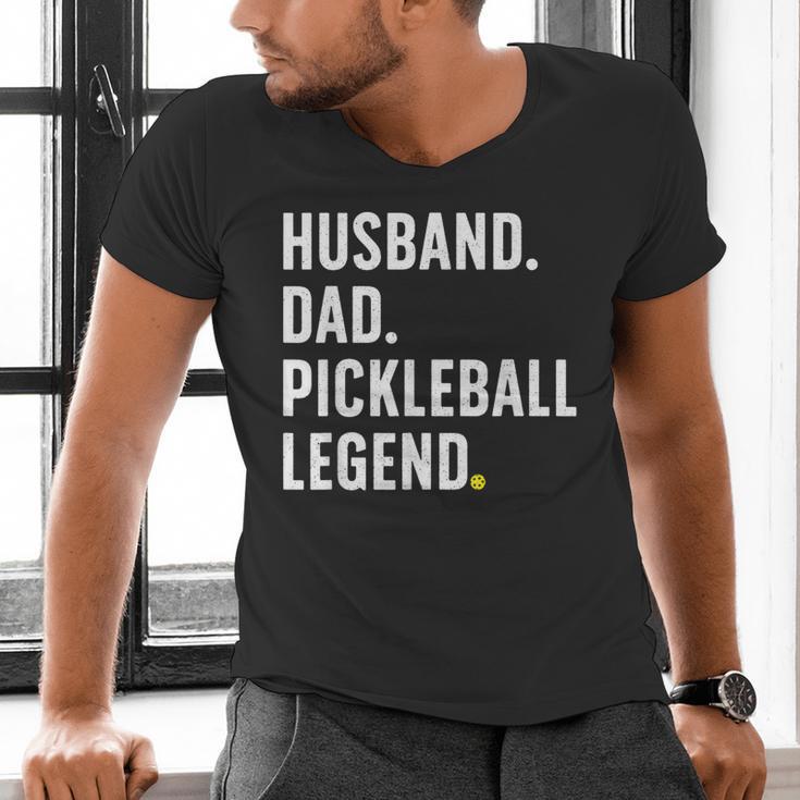 Cool Pickleball For Men Husband Dad Legend Pickleball Player Men's V-Neck T-Shirt Cool Pickleball For Men Husband Dad Legend Pickleball Player Men's V-Neck T-Shirt