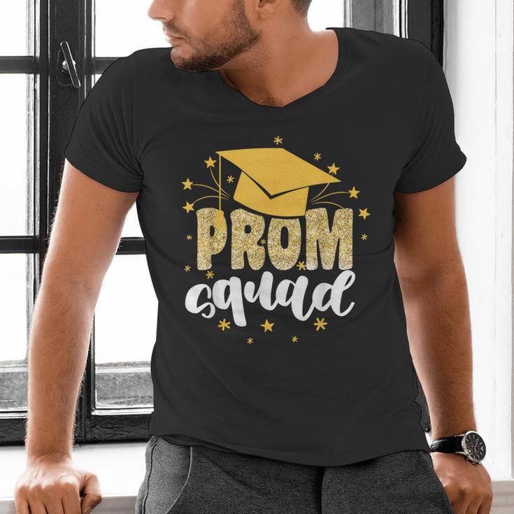 Cool Prom Squad 2025 Prom Graduation Party Matching 2025 Men's V-Neck T-Shirt