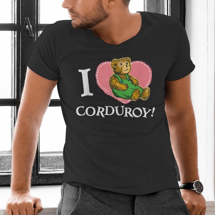 Corduroy I Heart Corduroy Teddy Bear Retro Children's Book Men's V-Neck T-Shirt