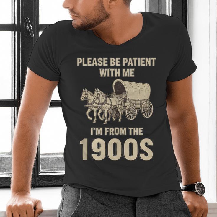 Country Please Be Patient With Me I'm From The 1900s Vintage Men's V-Neck T-Shirt