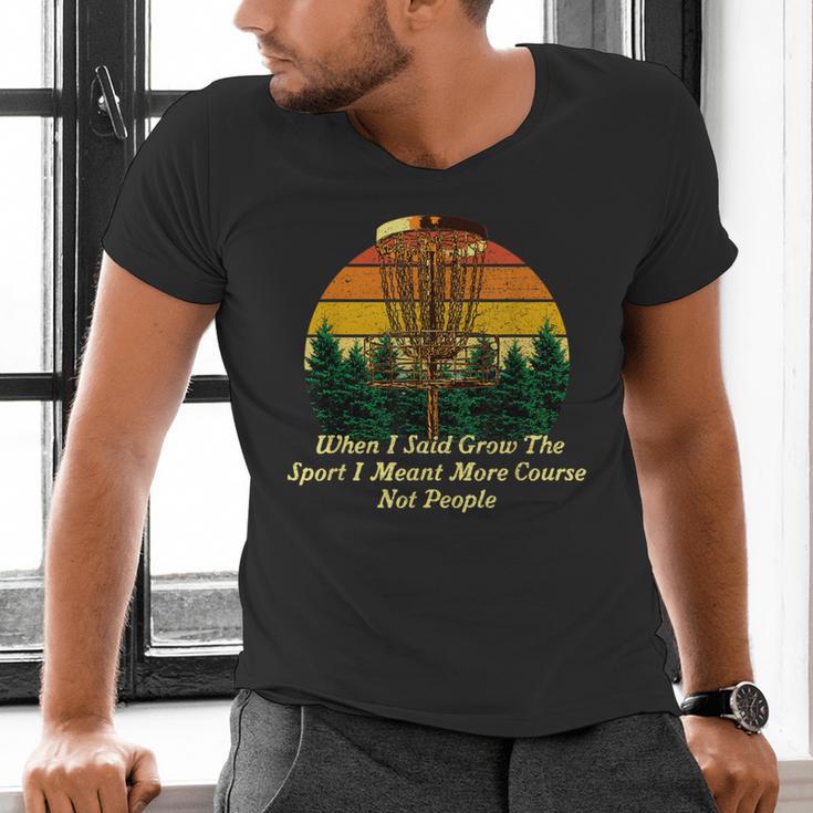 More Course Not People Disc Golf Introvert Golfer Antisocial Men's V-Neck T-Shirt