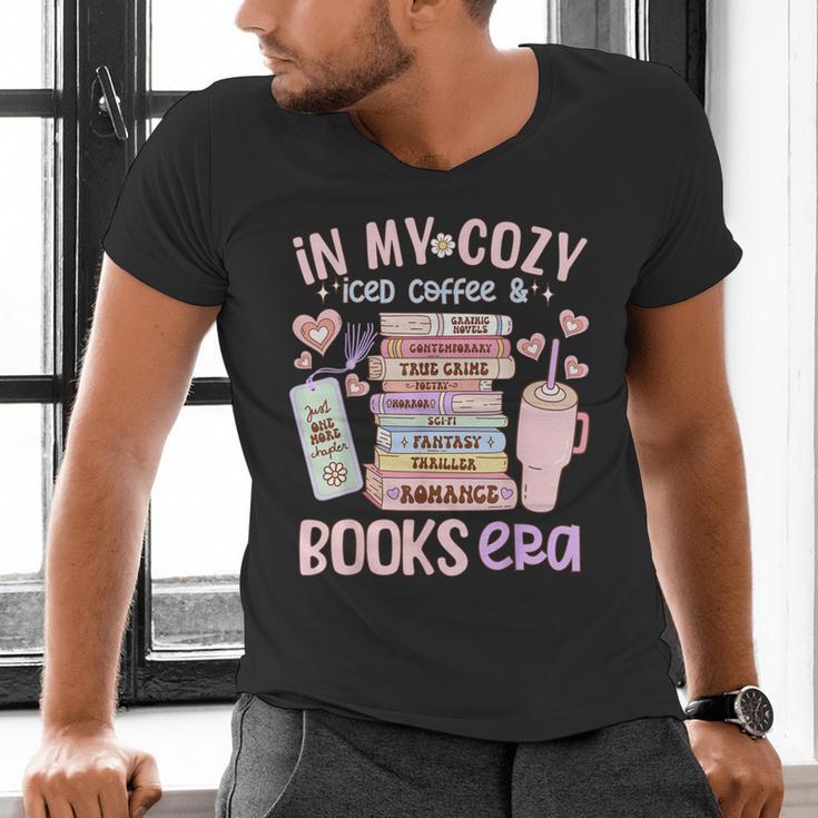 In My Cozy Iced Coffee And Books Era Men's V-Neck T-Shirt