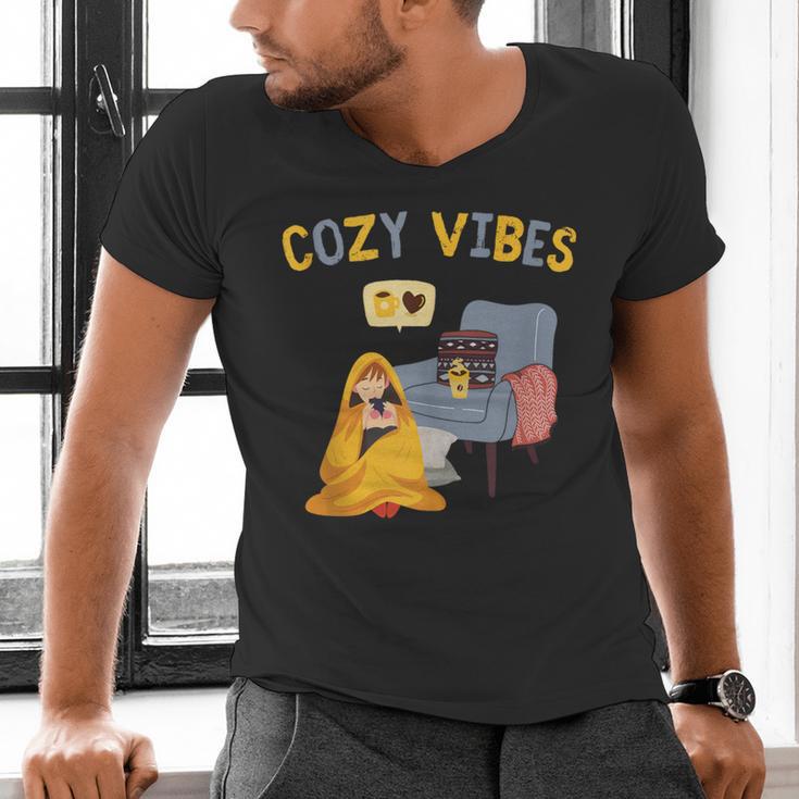 Cozy Vibes Atmospheric Introvert Men's V-Neck T-Shirt