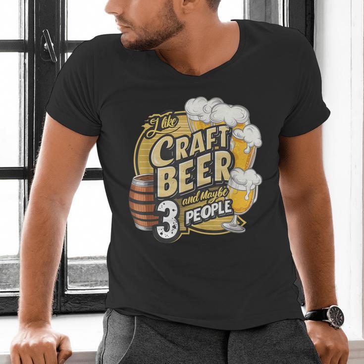 Craft Beer Lover Introverted & Hoppy Men's V-Neck T-Shirt