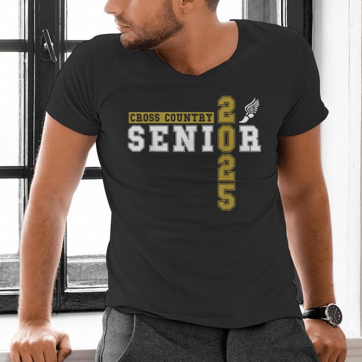Cross Country Senior Night Senior 2025 Graduation Party 18 Men's V-Neck T-Shirt