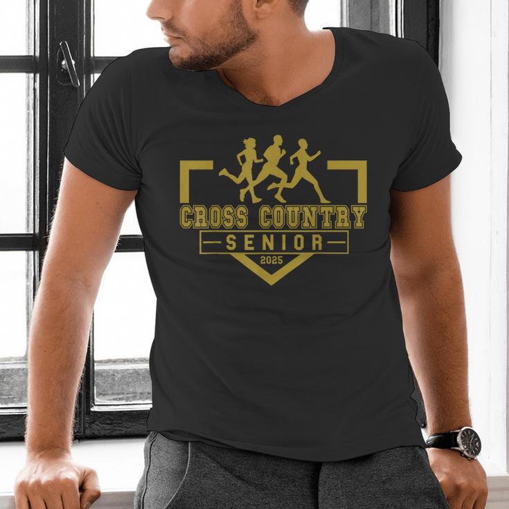 Cross Country Senior Night Senior 2025 Graduation Party 20 Men's V-Neck T-Shirt