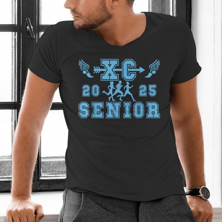 Cross Country Senior Night Senior 2025 Graduation Party 25 Men's V-Neck T-Shirt