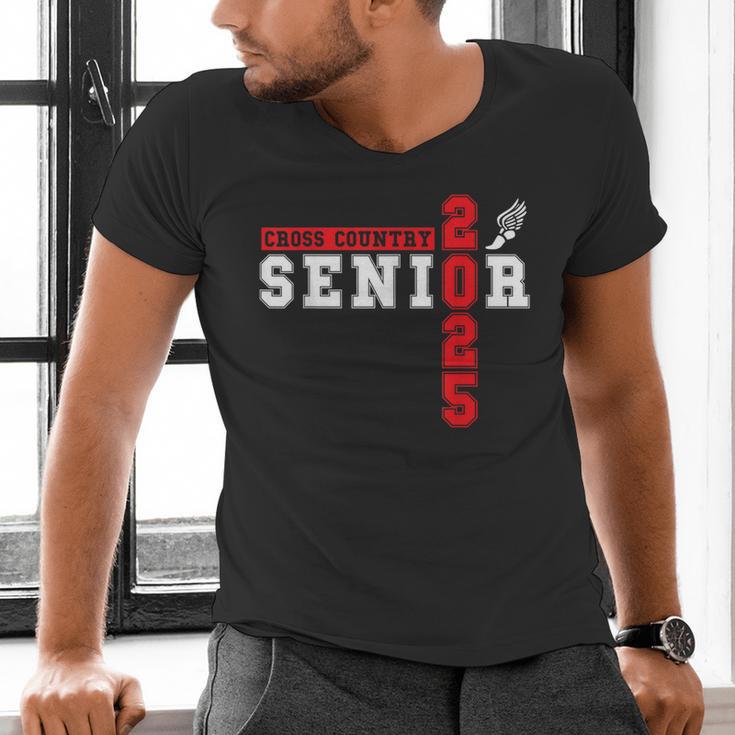 Cross Country Senior Night Senior 2025 Graduation Party 6 Men's V-Neck T-Shirt