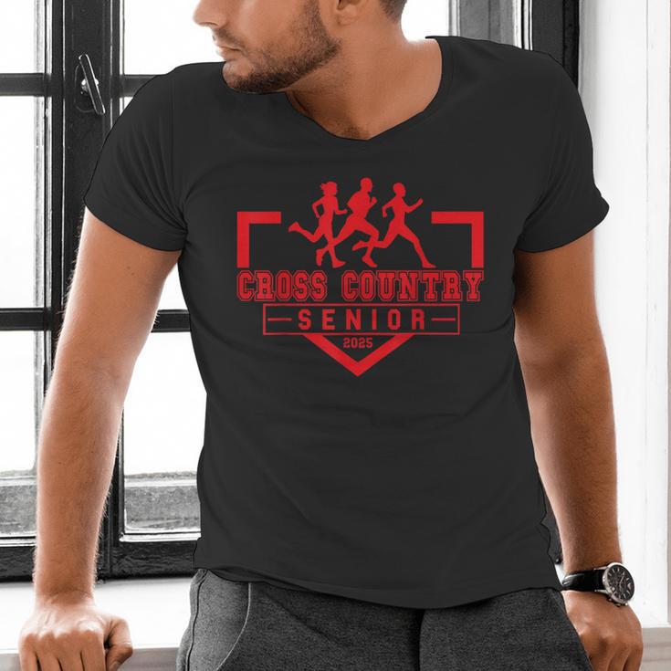 Cross Country Senior Night Senior 2025 Graduation Party 8 Men's V-Neck T-Shirt