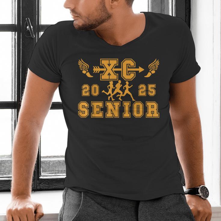 Cross Country Senior Night Senior 2025 Graduation Party 9 Men's V-Neck T-Shirt