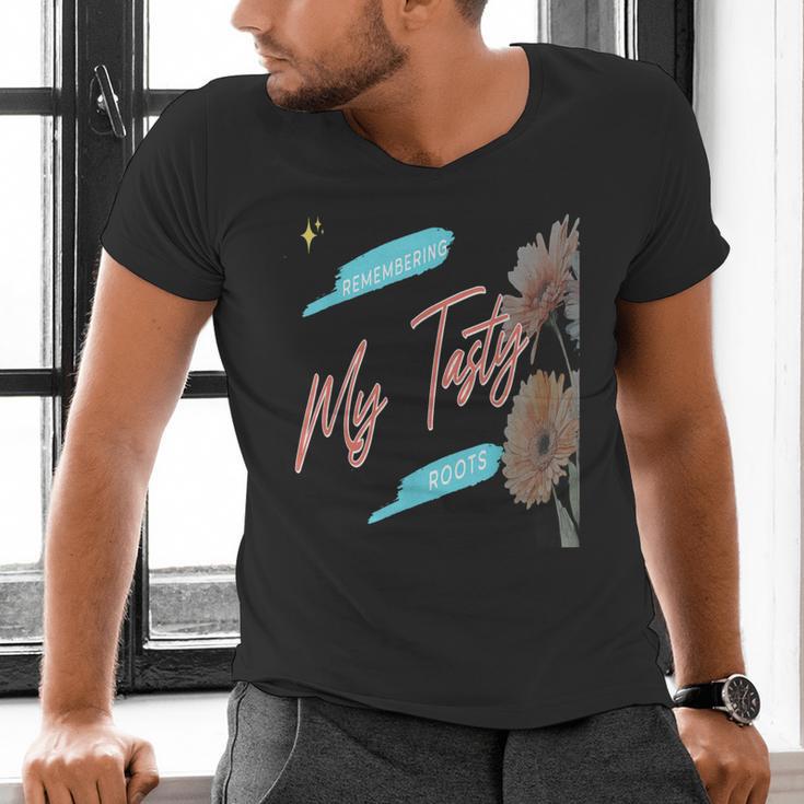Cultural Flavor Memory Floral Nostalgia Garden Sentiment Men's V-Neck T-Shirt