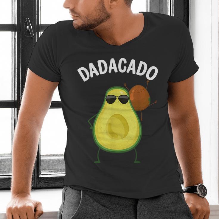 Cute Avocado For Dad Men Fruit Avocado Pear Lovers Men's V-Neck T-Shirt
