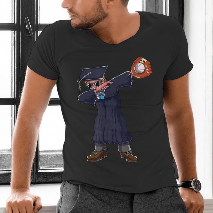 Cute Dabbing Kid Elementary School Graduation Baseball Men's V-Neck T-Shirt