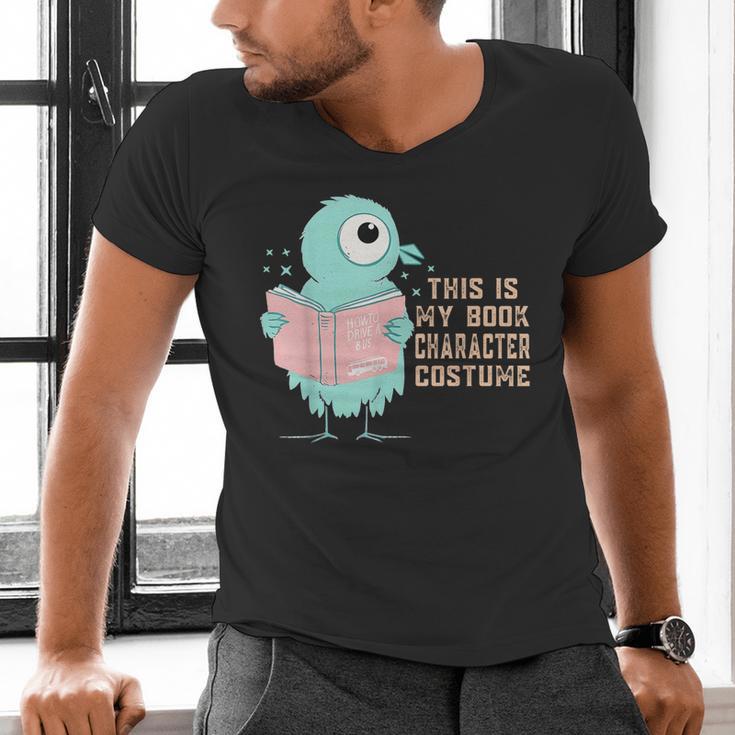 Cute Pigeon This Is My Book Character Costume For Reading Men's V-Neck T-Shirt