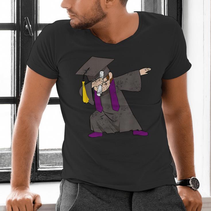 Dabbing Graduate For Graduation Men Dab CuteShirt Men's V-Neck T-Shirt