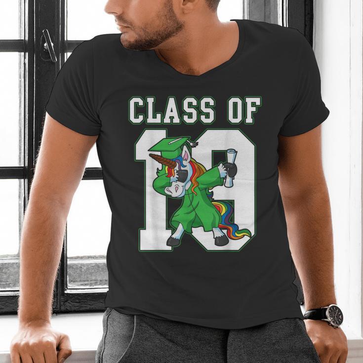 Dabbing Graduation Class Of 2019 Dabbing Unicorn Tee Men's V-Neck T-Shirt