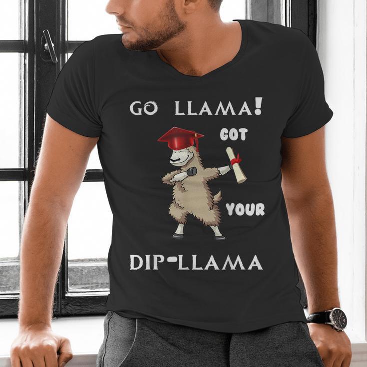 The Dabbing Llama Graduation Class Of 2018 T-Shirt Men's V-Neck T-Shirt
