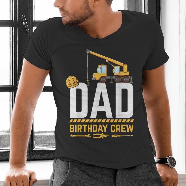 Dad Birthday Crew Construction Men's V-Neck T-Shirt