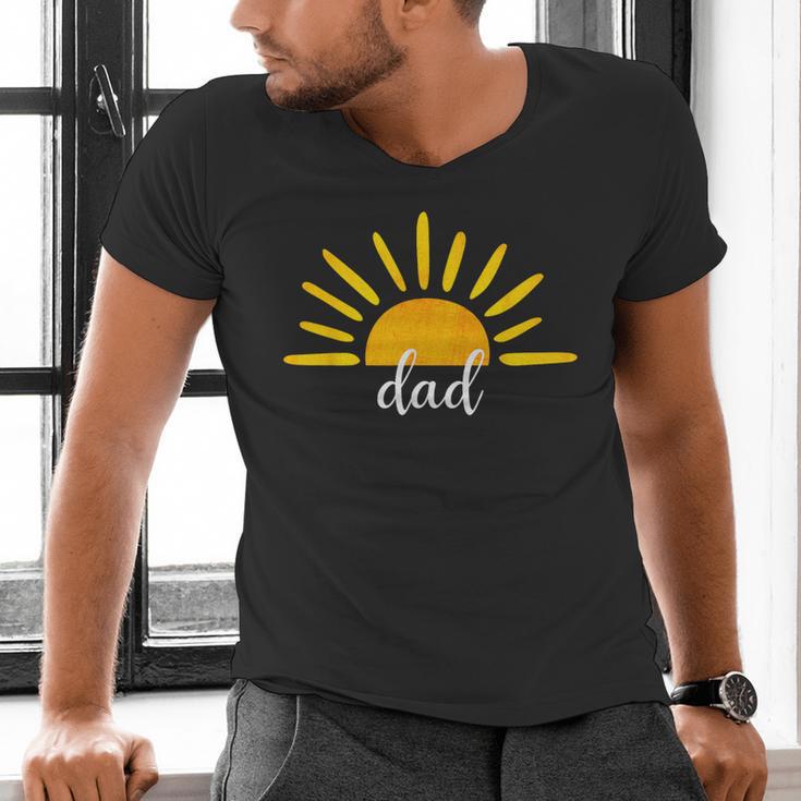 Dad Of The Birthday First Trip Around The Sun Birthday Men's V-Neck T-Shirt