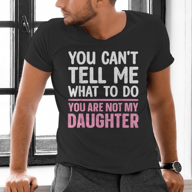 Dad For Father Daddy Papa Men From Daughter Dad Men's V-Neck T-Shirt