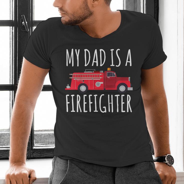 My Dad Is A Firefighter Men's V-Neck T-Shirt
