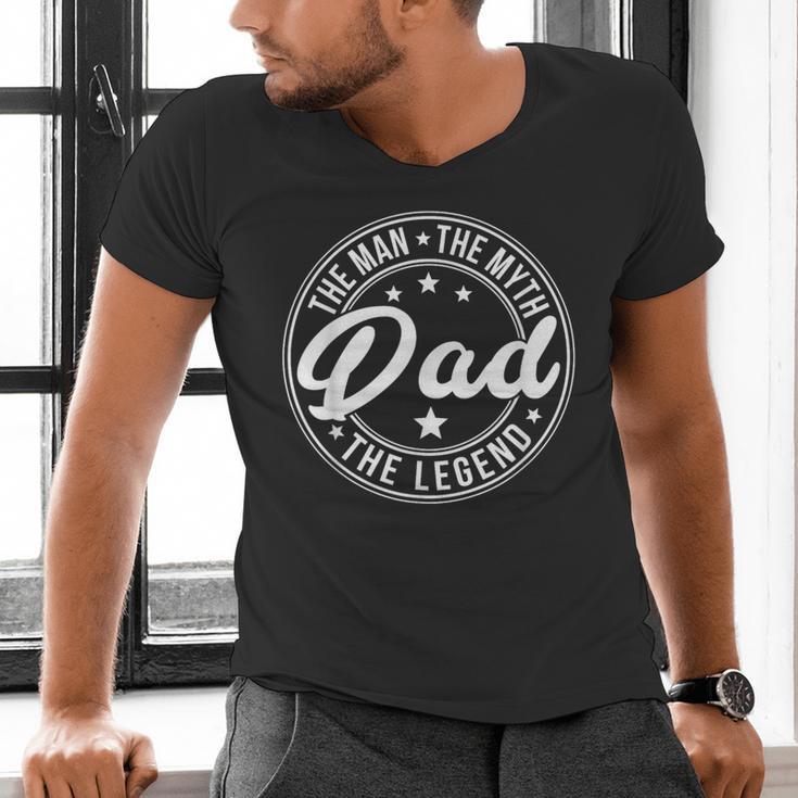 DAD The Man The Myth The Legend Father's Day Men's V-Neck T-Shirt