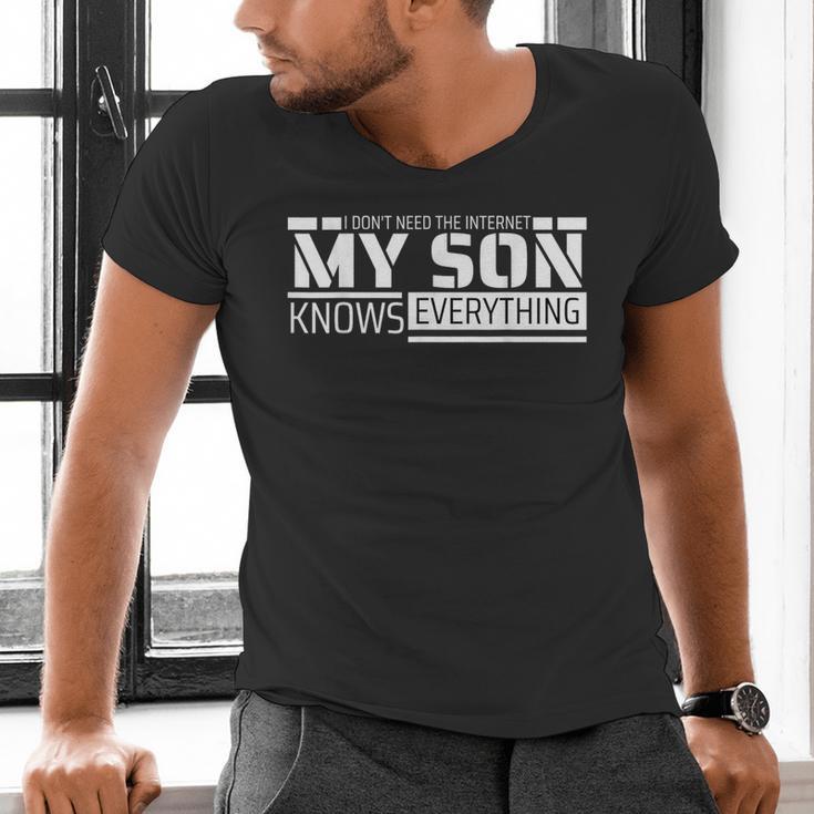 Dad Shirt From Son Men Fathers Day Dad Men's V-Neck T-Shirt Dad Shirt From Son Men Fathers Day Dad Men's V-Neck T-Shirt