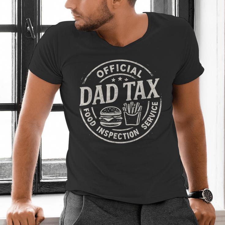 Dad Tax Papa Daddy Fathers Day Men's V-Neck T-Shirt