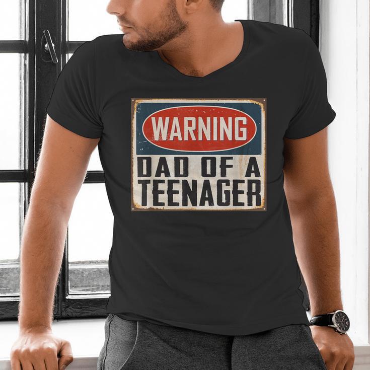Dad Of a Teenager Official Teenager Matching Men's V-Neck T-Shirt