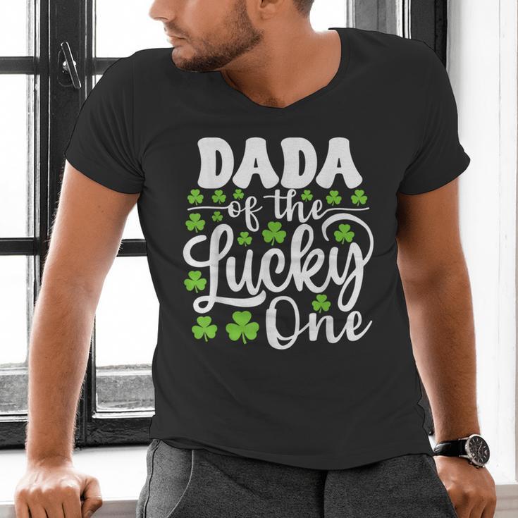 Dada Of The Lucky One First Birthday St Patrick's Day Men's V-Neck T-Shirt