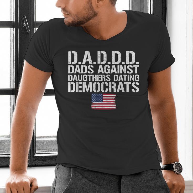 Daddd Shirt Dads Against Daughters Dating Democrats Men's V-Neck T-Shirt