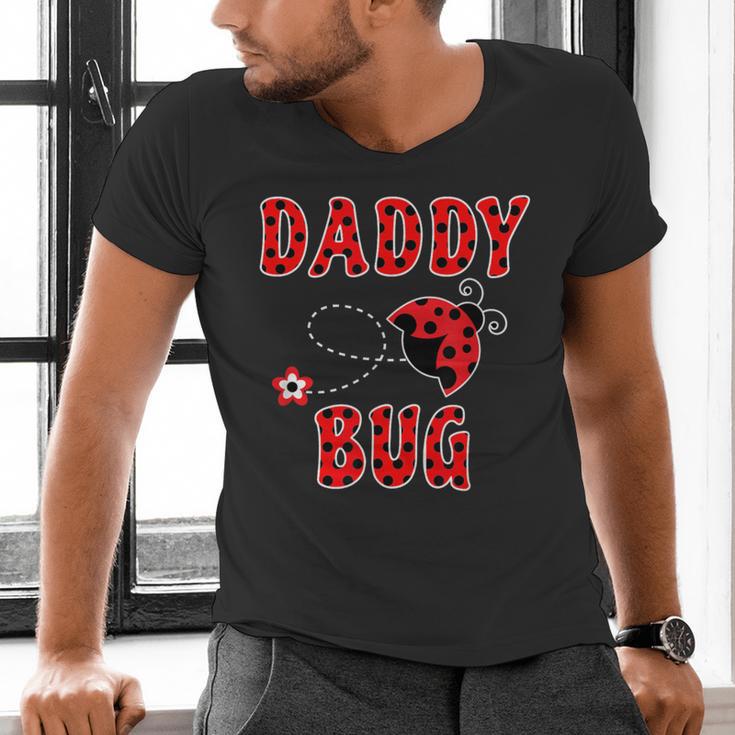 Daddy Bug Ladybug Dad Men's V-Neck T-Shirt