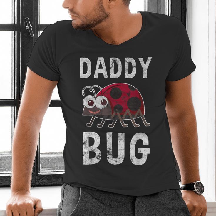 Daddy Bug Ladybug Lover Cute Dad Small Men's V-Neck T-Shirt