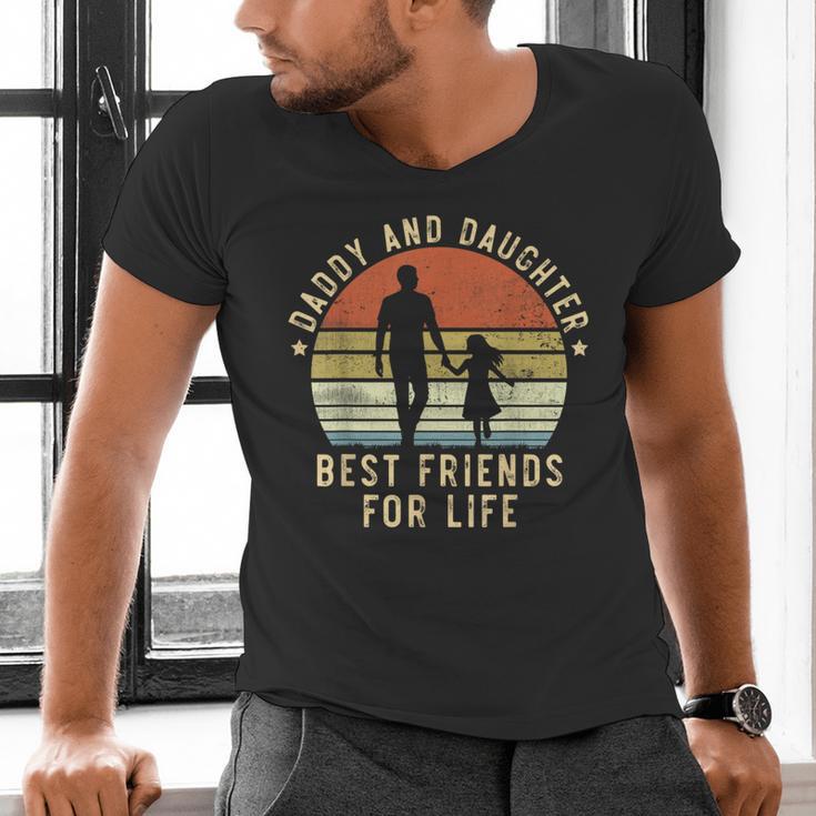 Daddy And Daughter Best Friends For Life Dad Father's Day Men's V-Neck T-Shirt