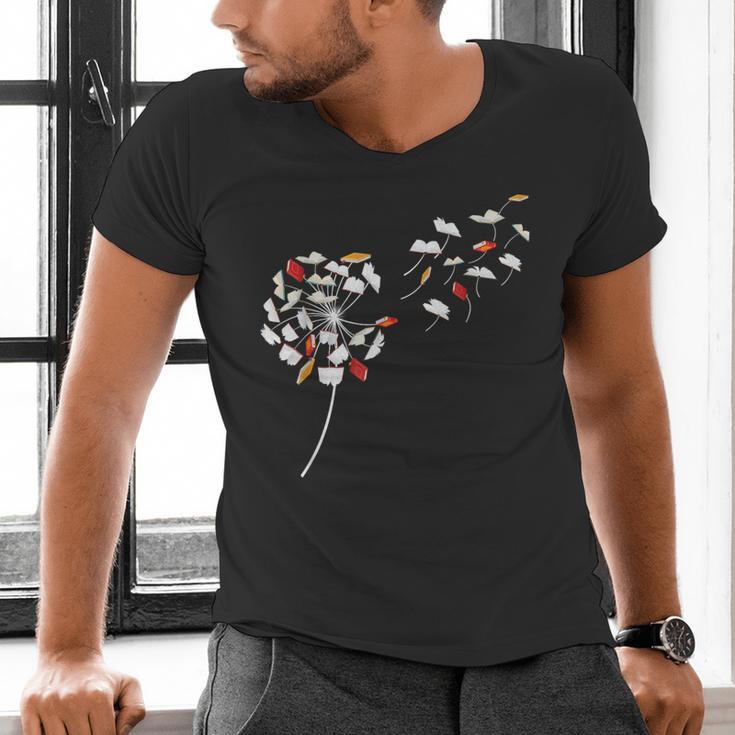 Dandelion Books Book Lover Reading Bookworm Reader Men's V-Neck T-Shirt Dandelion Books Book Lover Reading Bookworm Reader Men's V-Neck T-Shirt