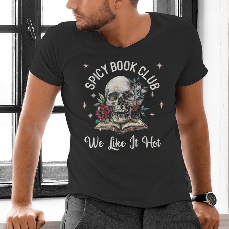 Dark Romance Lover Spicy Book Club Bookish Merch Morally Men's V-Neck T-Shirt