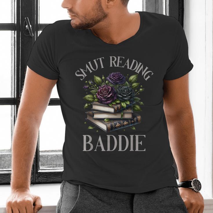 Dark Romance Reader Smutt Book Merch Spicy Books Smut Baddie Men's V-Neck T-Shirt Dark Romance Reader Smutt Book Merch Spicy Books Smut Baddie Men's V-Neck T-Shirt
