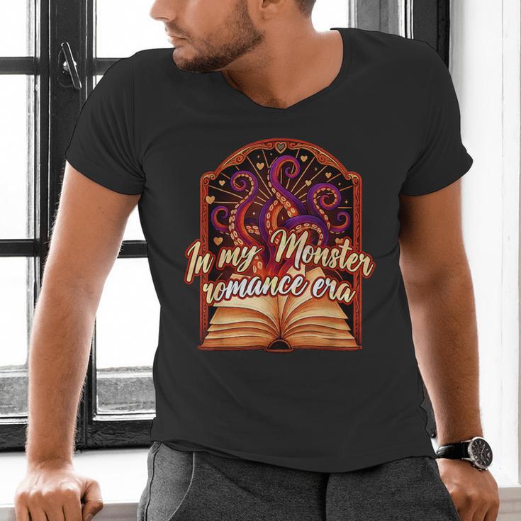 Dark Romance Smut Reader Spicy Book In My Monster Romance Men's V-Neck T-Shirt