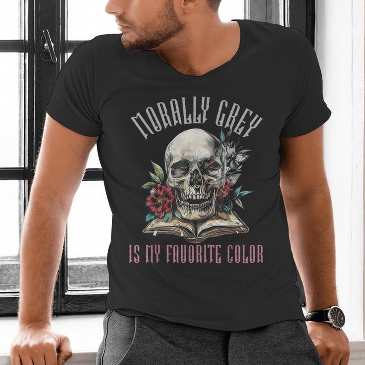 Dark Romance Spicy Fairy Tales Morally Grey Books Villain Men's V-Neck T-Shirt Dark Romance Spicy Fairy Tales Morally Grey Books Villain Men's V-Neck T-Shirt