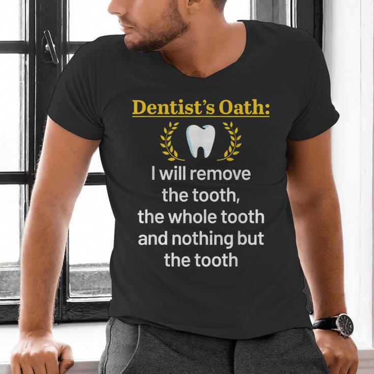 Dentist Dental School Graduation Tooth Oath Dentistry Men's V-Neck T-Shirt