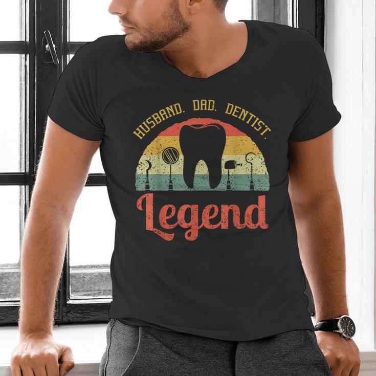 Dentist Dental Surgeon Dentistry Husband Dad Oral Hygiene Men's V-Neck T-Shirt