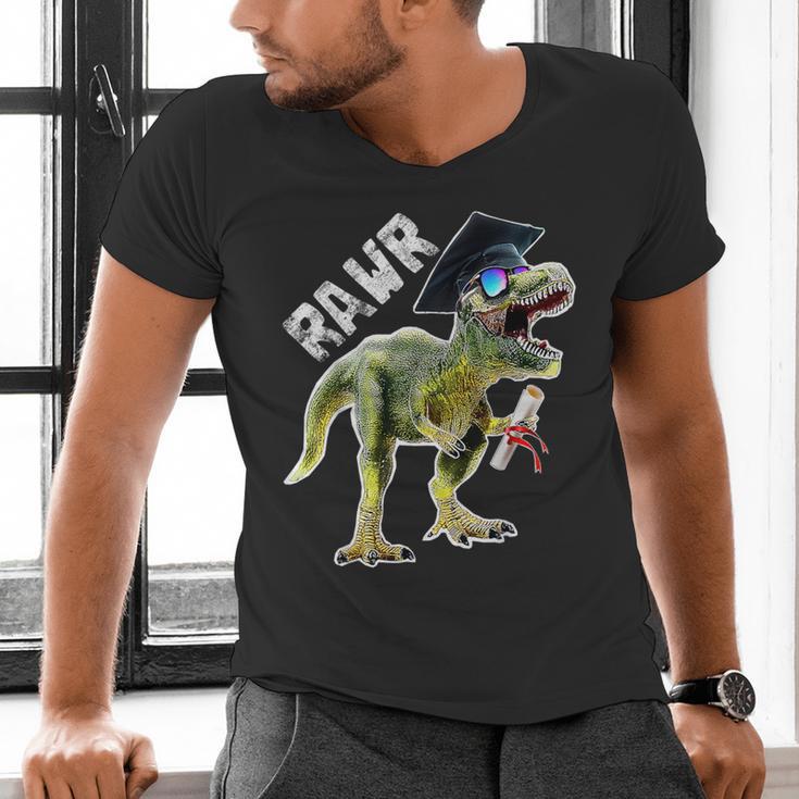 DinosaurRex Rawr Last Day Of School Graduation Shirt Men's V-Neck T-Shirt