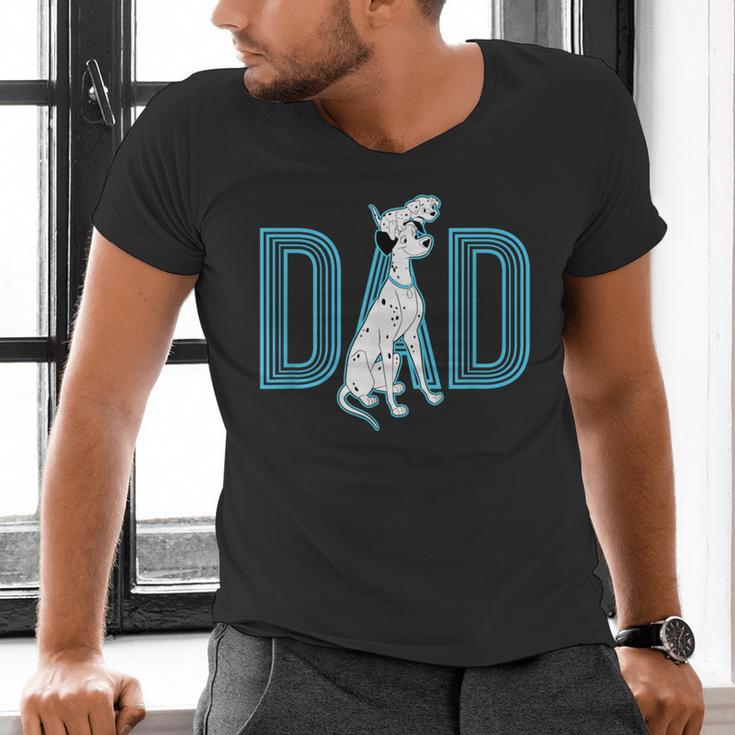 Disney 101 Dalmatians Pongo And Penny Dad Men's V-Neck T-Shirt