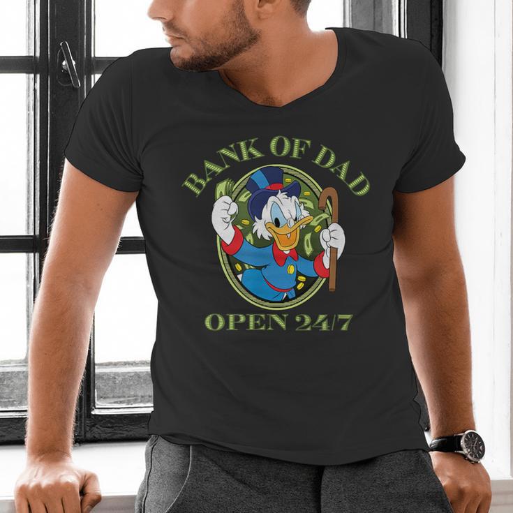 Disney DuckTales Bank Of Dad Small Men's V-Neck T-Shirt