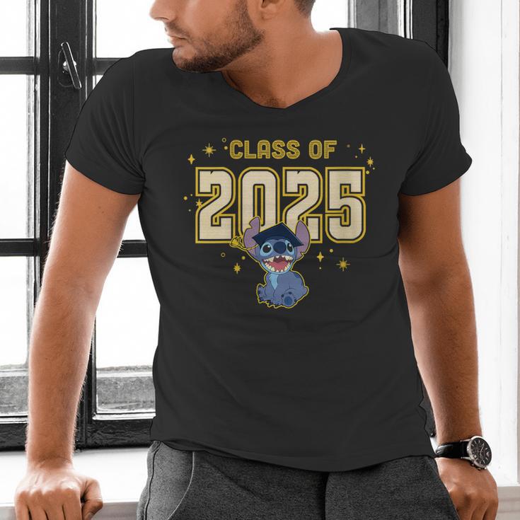 Disney Lilo & Stitch Graduation 2025 Stitch Collegiate Men's V-Neck T-Shirt
