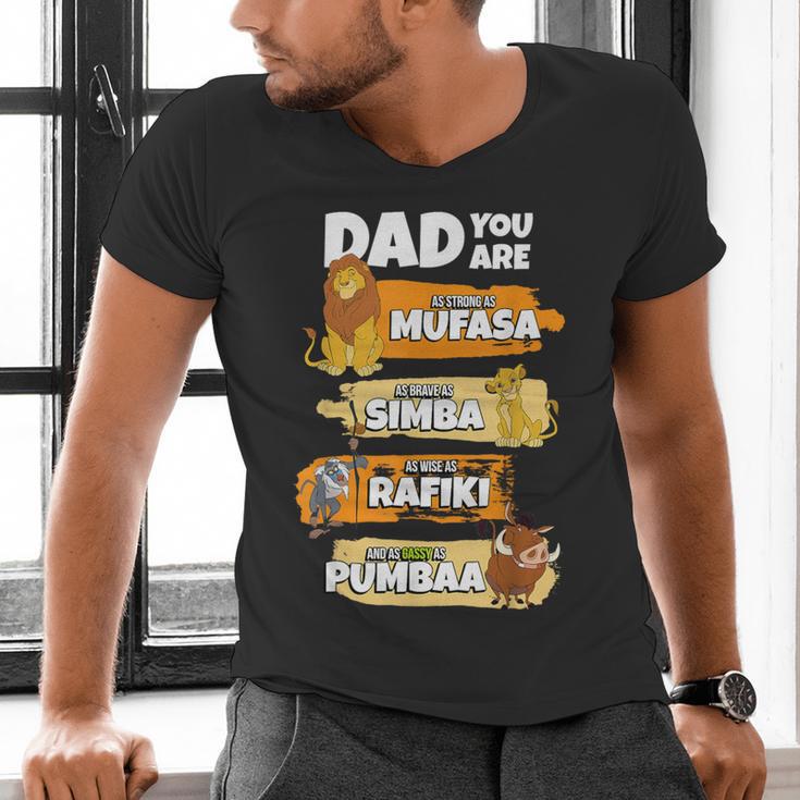 Disney The Lion King Dad You Are Word Stack Men's V-Neck T-Shirt
