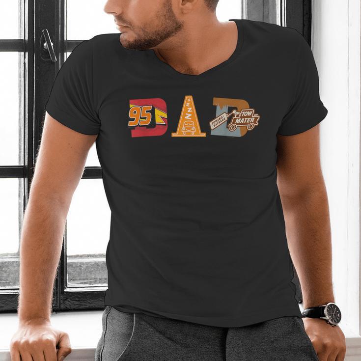 Disney And Pixar’s Cars Cozy Cone Dad Father’s Day Birthday Men's V-Neck T-Shirt Disney And Pixar’s Cars Cozy Cone Dad Father’s Day Birthday Men's V-Neck T-Shirt